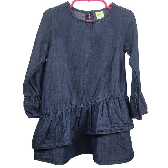 Crazy 8 Blue Ruffle Dress Size 3T - Picture 1 of 7